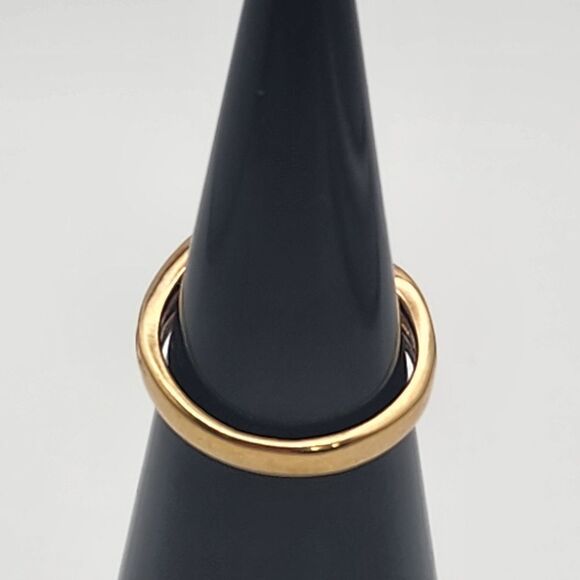 Vintage Joseph Esposite 14K Gold Filled 3 CZ Ring (4) - Picture 4 of 7